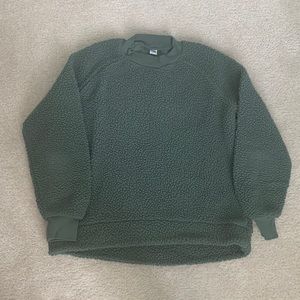 Old Navy Sherpa Mock Neck Sweatshirt Size S in Green